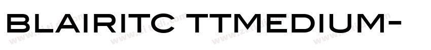 blairitc ttmedium字体转换